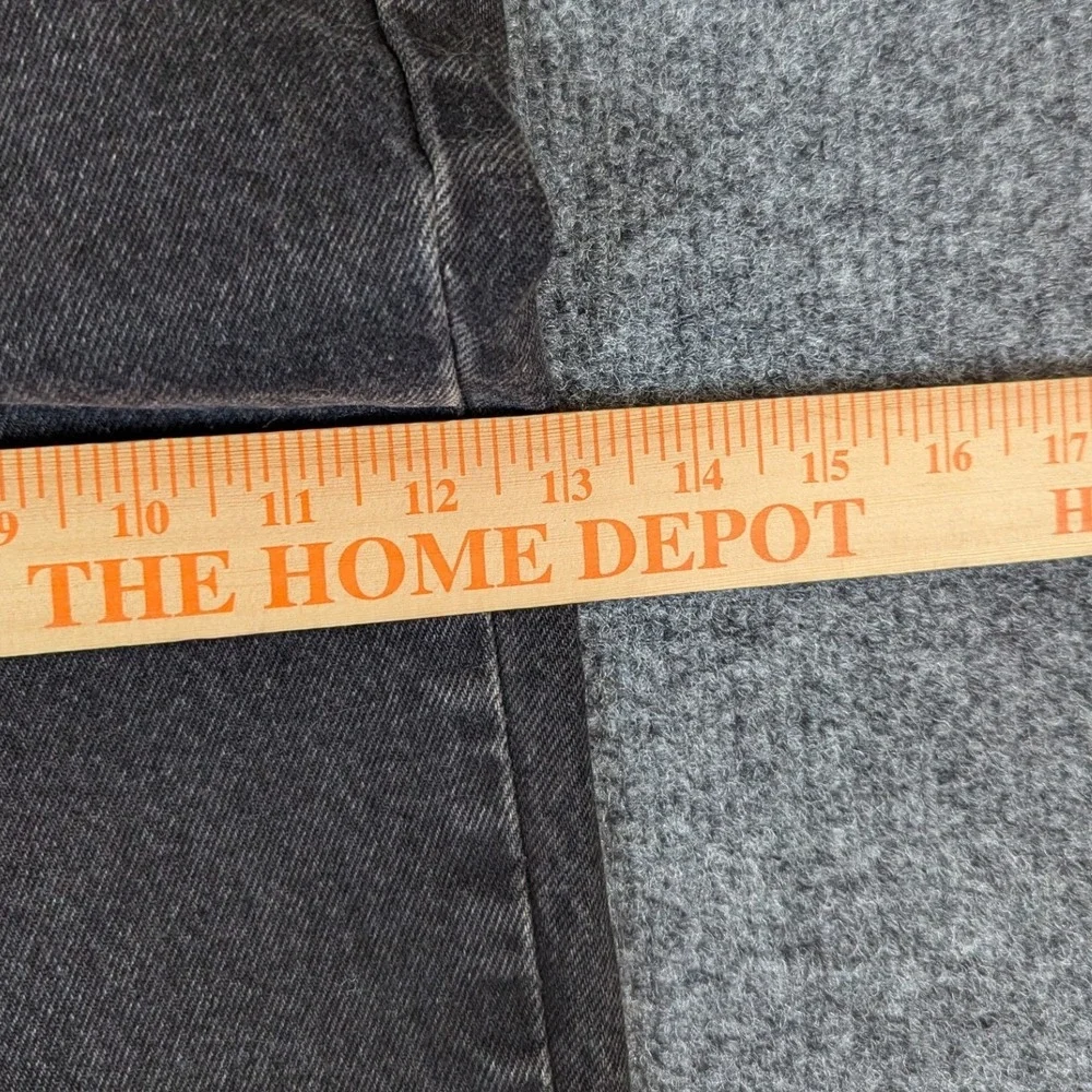 Eddie Bauer Mens 36x32 Faded Black Denim Jeans Made in USA 100% Cotton Vintage